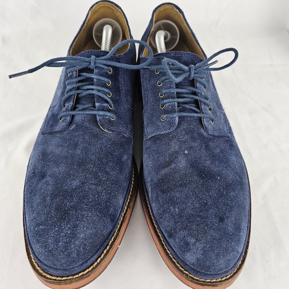 C12052 Cole Haan South St Plain Toe Navy Suede Oxford Casual Shoes 10.5 M Mens - Picture 5 of 8